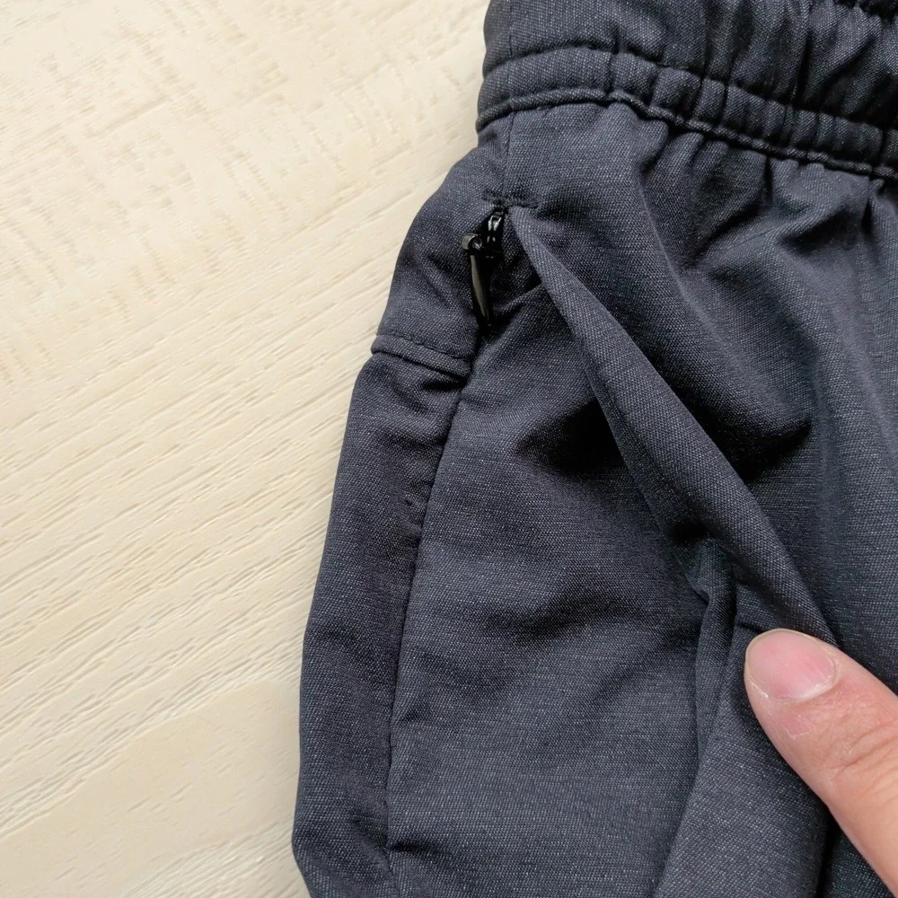 Travis Mathew Jogger Pants‎ Mens Small Black Elastic Waist Zip Pockets Golf